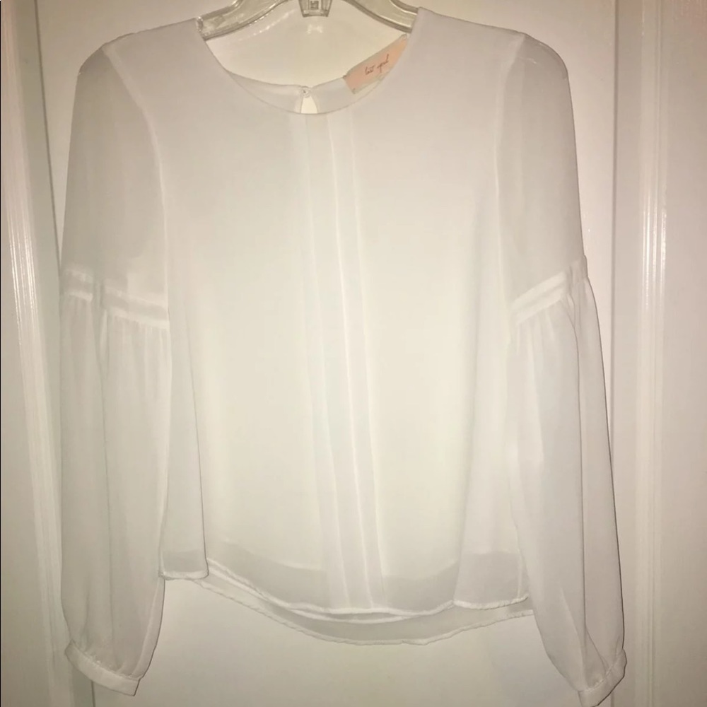 Lost April white blouse